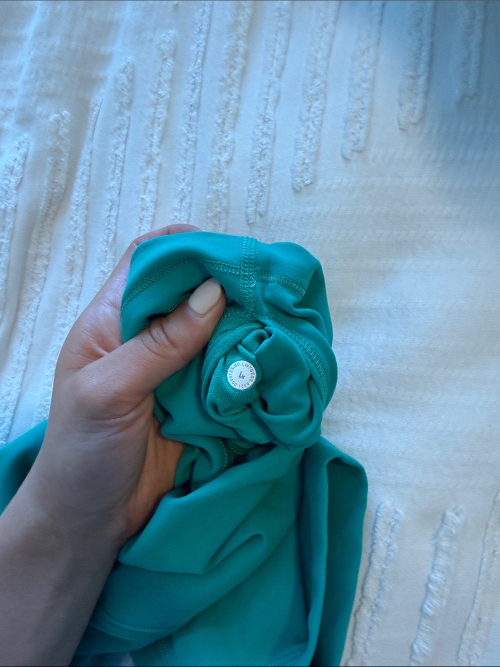 Turquoise Lululemon Shorts - Picture 4 of 5